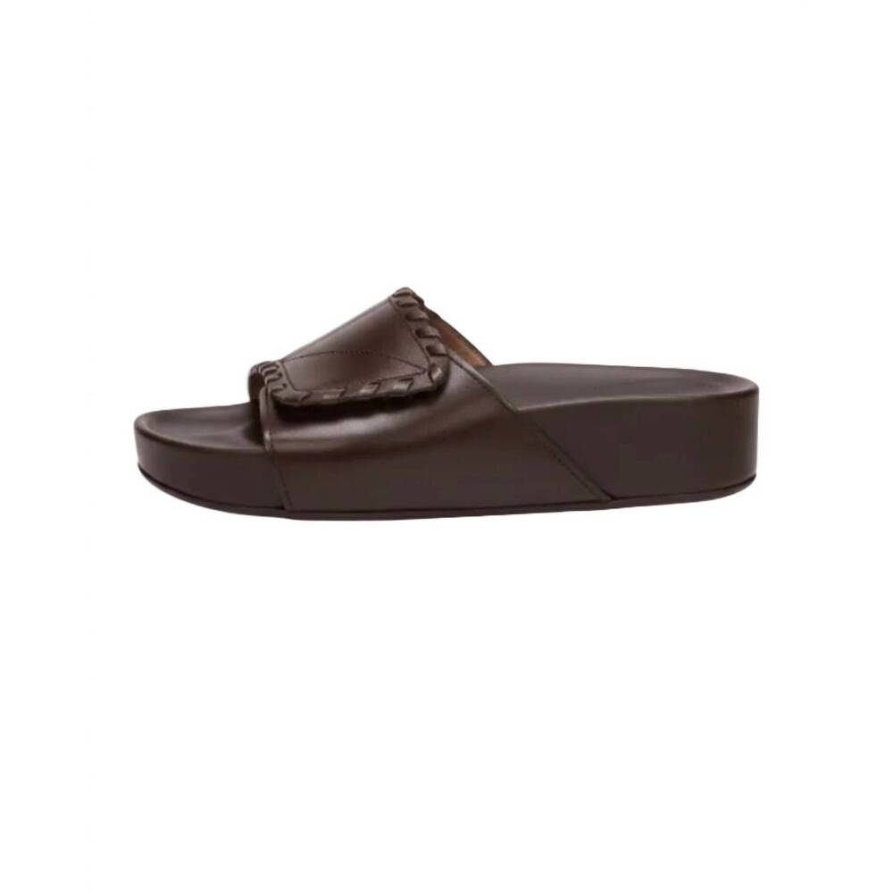 NEW ATP ATELIER women's novello stitch sandal in walnut